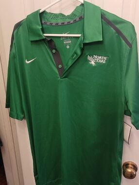 Nike Green North Texas Dri-FIT Polo